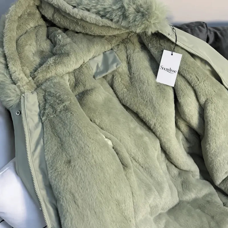 Faux Fur-Lined Hooded Parka Snowlisse