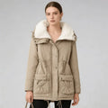 Faux Fur-Lined High-Collar Parka Snowlisse
