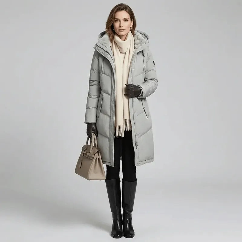 Faux Fur-Lined Hooded Parka Snowlisse