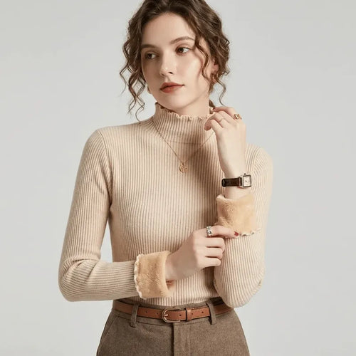 Emma Ribbed Turtleneck Sweater Snowlisse
