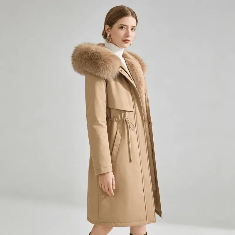 Faux Fur-Lined Hooded Parka Snowlisse