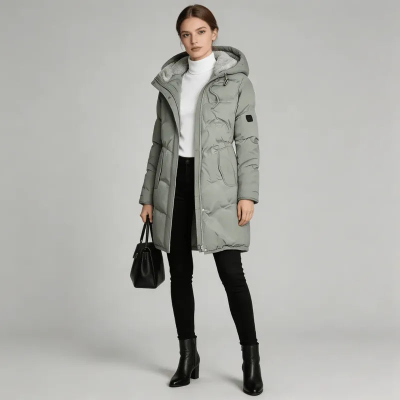 Faux Fur-Lined Hooded Parka Snowlisse