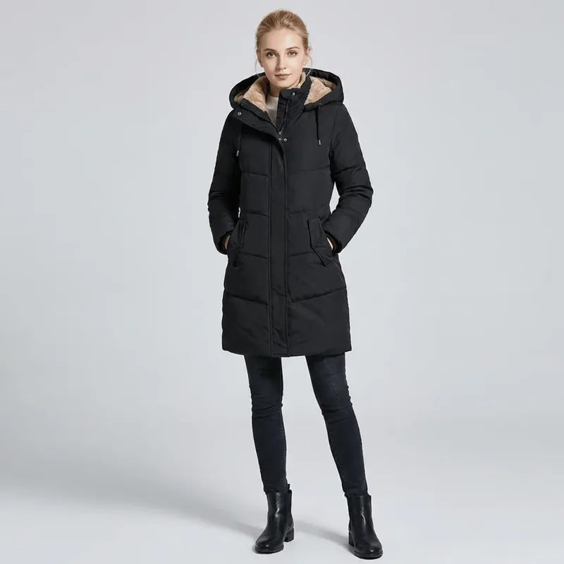 Faux Fur-Lined Hooded Parka Snowlisse