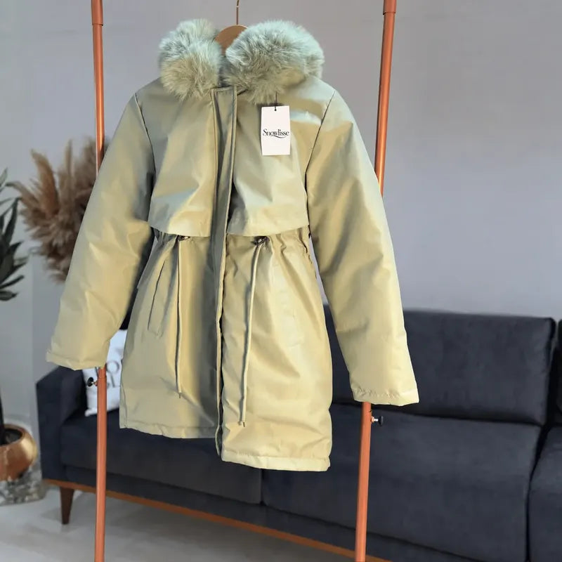 Faux Fur-Lined Hooded Parka Snowlisse