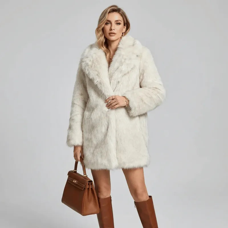 Milan Long Faux Fur Coat Snowlisse