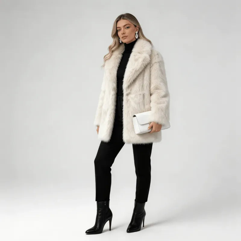 Milan Long Faux Fur Coat Snowlisse