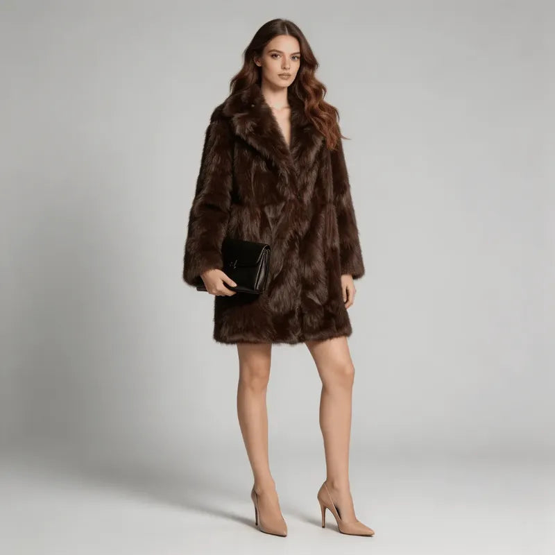 Milan Long Faux Fur Coat Snowlisse
