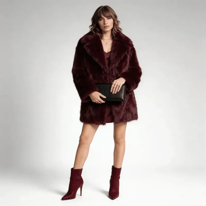 Milan Long Faux Fur Coat Snowlisse